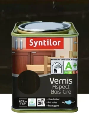 Seulement Aujourd'hui Vernis SYNTILOR Aspect Bois Ciré Wengé