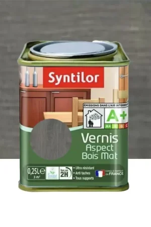 Prix Choc Vernis SYNTILOR Aspect Bois Mat Anthracite