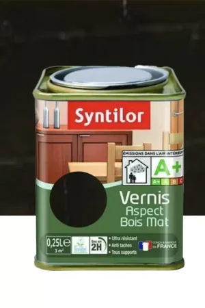 Vernis SYNTILOR Aspect Bois Mat Wengé Affaire À Saisir
