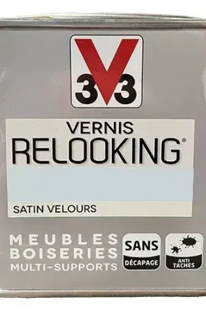 Prix Choc V33 Vernis Relooking Gris Galet Satin Velours