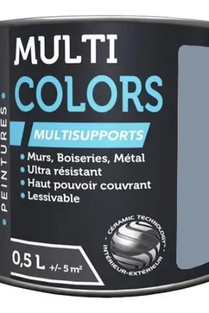 Remise Peintures Multi Colors BÂTIR Satin Soyeux Bleu orage