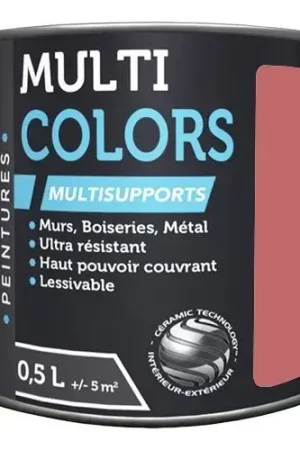 Peintures Multi Colors BÂTIR Satin Soyeux Rose cyclamen Offre Spéciale