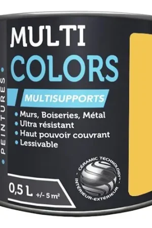 Offre Du Jour Peintures Multi Colors BÂTIR Satin Soyeux Jaune pollen