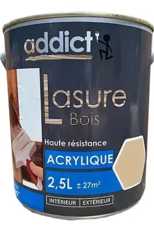 Lasure Acrylique Addict Incolore Jusqu'à Épuisement Des Stocks