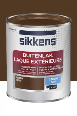 Laque Extérieure SIKKENS Satin Ton bois Populaire