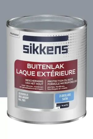 Retour Gratuit Laque Extérieure SIKKENS Satin Gris argent
