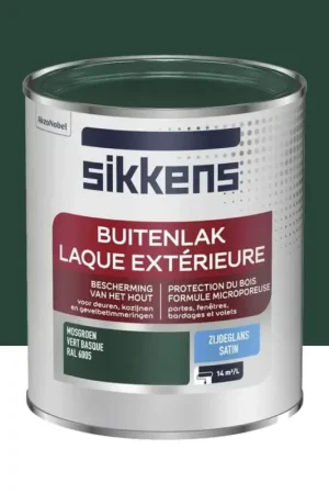 Laque Extérieure SIKKENS Satin Vert basque Meilleure Vente