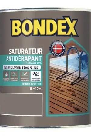 Saturateur Antidérapant BONDEX Gris vintage Satisfait Ou Remboursé