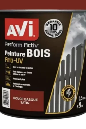 Peinture bois AVI Perform Activ Rouge Basque Top Vente