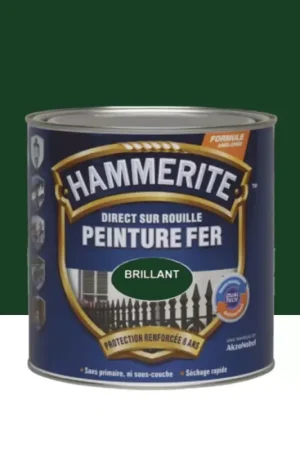 Nouvel Arrivage Peinture Fer Hammerite Direct sur Rouille Brillant Vert buisson