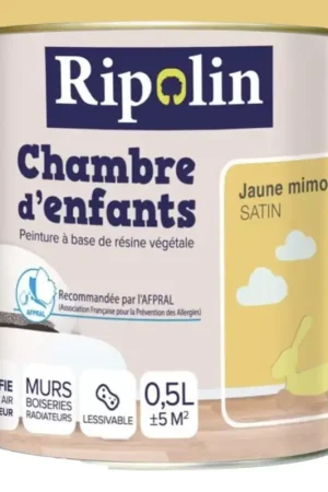Affaire À Saisir Peinture satinée RIPOLIN Chambre d'enfants Jaune mimosa