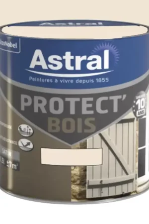 Peinture Bois ASTRAL Protect'Bois Blanc Cassé Bon Marché