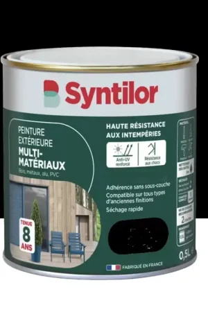Satisfait Ou Remboursé Peinture Multi-Matériaux Extérieure SYNTILOR Noir