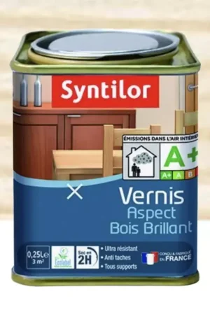 Vernis SYNTILOR Aspect Bois brillant Incolore Haute Qualité