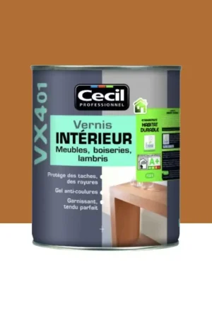 Vernis Intérieur CECIL VX401 Chêne moyen Satin Vente Directe