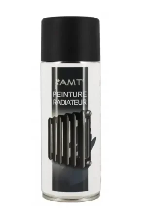 Acheter Direct Bombe de peinture aérosol AMT Peinture radiateur Noir Mat (BPR01)