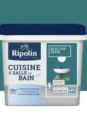 Offre Limitée Peinture Cuisine & Salle de Bain RIPOLIN Bleu pop