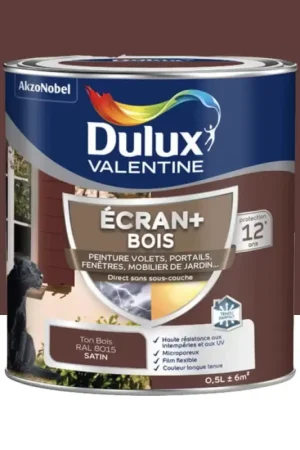 Expédié Aujourd'hui Peinture DULUX VALENTINE Ecran+ Bois Ton bois