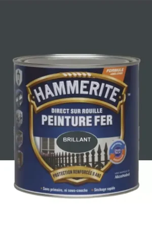 Offre Limitée Peinture Fer Hammerite Direct sur Rouille Brillant Gris Anthracite