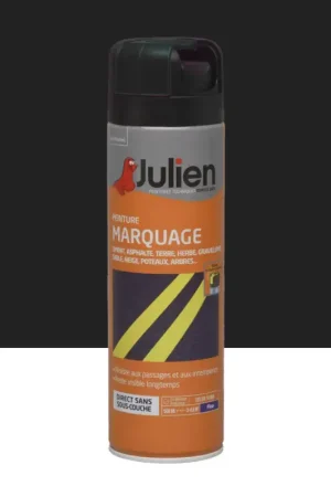Certifié Aérosol de Marquage JULIEN Noir Mat (500ml)
