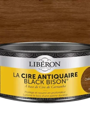 Vente Directe Cire antiquaire LIBÉRON Black Bison Châtaignier