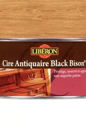 Certifié Cire antiquaire Black Bison LIBÉRON Merisier Clair