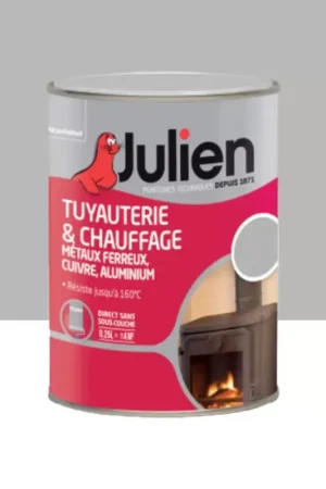 Meilleur Prix Peinture Tuyauterie & chauffage Julien Satin Aluminium