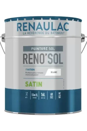 Authentique Peinture Sol RENAULAC Reno'Sol Blanc