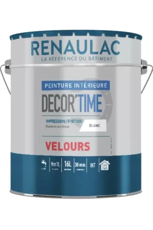 Dernier Modèle Peinture intérieure RENAULAC Decor'Time Velours Blanc
