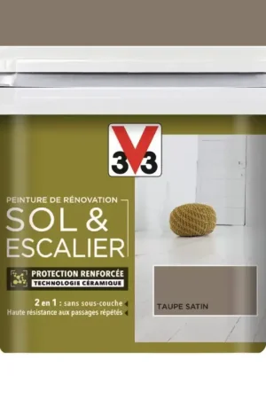 Peinture De Rénovation V33 Sol & Escalier Taupe Prix Choc