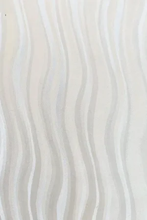 Nappe en PVC avec protège table Waves blanche 140 cm au mètre JOY@HOME Top Vente