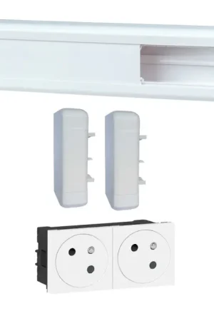 Kit goulotte DLP à clippage direct 50 x 80 mm blanc LEGRAND Achetez Aujourd'hui