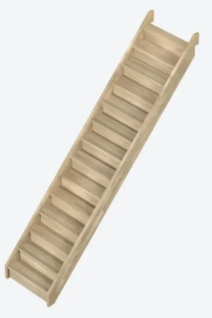 Must-Have Escalier en chêne Provence droit 275 x 82 cm SOGEM
