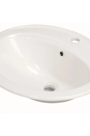 Haute Qualité Plan de toilette Ovali blanc 59 cm LAFINESS
