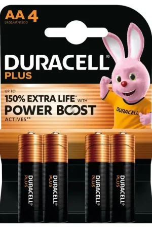 Pile alacaline AA Power Boost 4 pièces DURACELL Commande En Gros