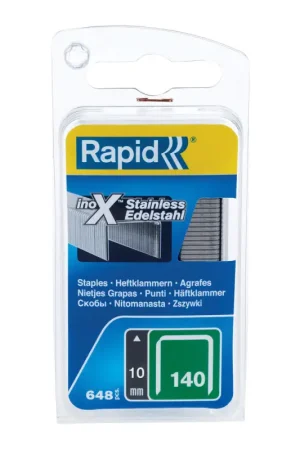 Agrafe en fil plat n° 140 10 mm 648 pièces RAPID Offre Limitée