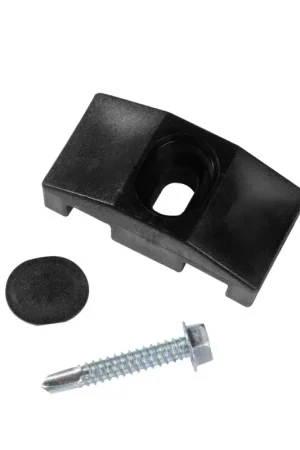 Commander Maintenant Collier pour poteau carré noir 10 pièces GIARDINO