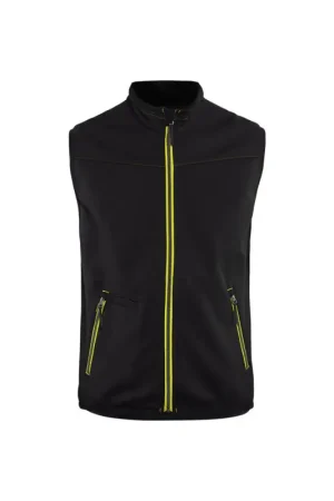 Gilet de travail Softshell Stretch+ noir et jaune L BLAKLADER Authentique