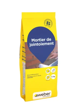 Mortier de jointoiement anthracite 5 kg WEBER BEAMIX Top Vente