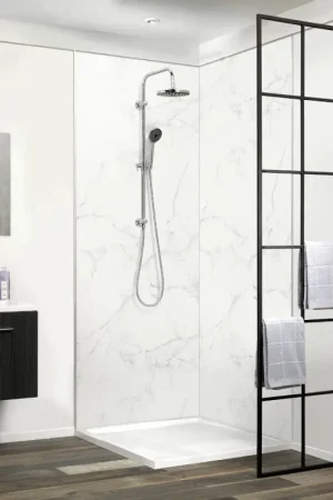 Panneau de douche en PVC Corleone 260 x 90 cm DUMAWALL XL Seulement Aujourd'hui
