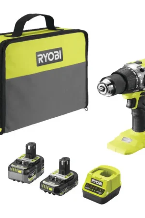 Perceuse visseuse à percussion sur batterie One+ RPD18X1-2C52S 5 Ah et 2 Ah 18 V RYOBI Bon Marché