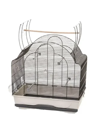 Bon Marché Cage Daisy pour oiseau beige et noire 57 x 37 x 71 cm MPS