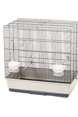Cage Mara pour oiseau beige et noire 59 x 36 x 58 cm MPS Meilleure Vente