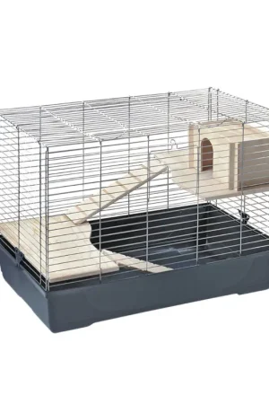 Cage Baldo maxi pour rongeur bleu foncé et grise 100 x 53 x 66 cm MPS Satisfait Ou Remboursé
