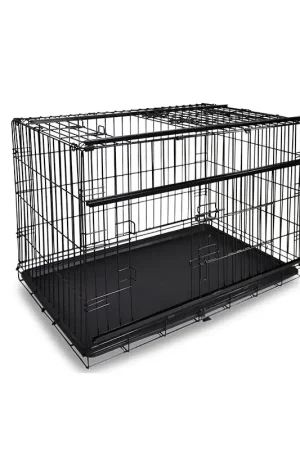 Cage de transport pliable Premium noire 93 x 58 x 64 cm VADIGRAN Dernier Modèle