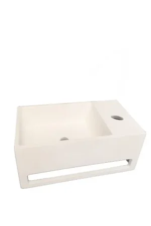 Dernier Modèle Vasque lave-mains à suspendre Metro blanc mat 33 x 15 x 18 cm THYS