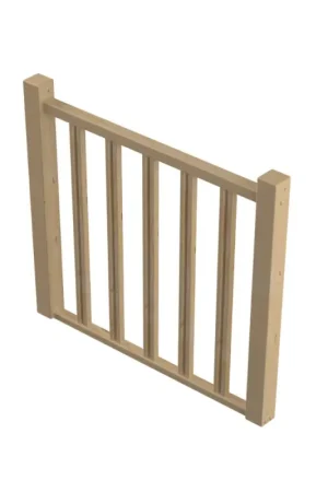 Dernier Modèle Kit garde-corps en sapin pour escalier Tradi Eco 100 cm SOGEM