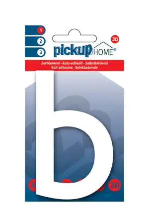 Bon Plan Lettre B adhésive Rio blanche 10 cm PICKUP
