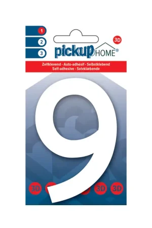 Meilleure Vente Chiffre 9 adhésif Rio blanc 10 cm PICKUP
