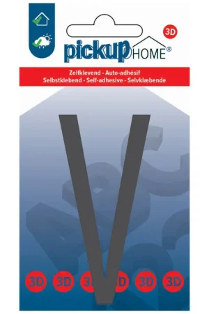 Acheter En Ligne Lettre V adhésive Stockholm grise 9 cm PICKUP